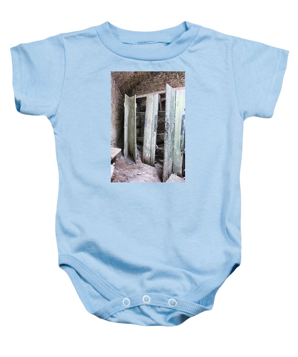 Eastern Baby Onesie featuring the photograph Cupboards by Hugh Smith