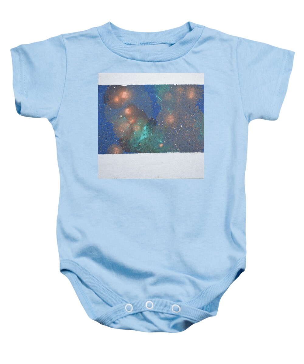 Skyworks Baby Onesie featuring the painting Daily Abstraction 218020101 by Eduard Meinema