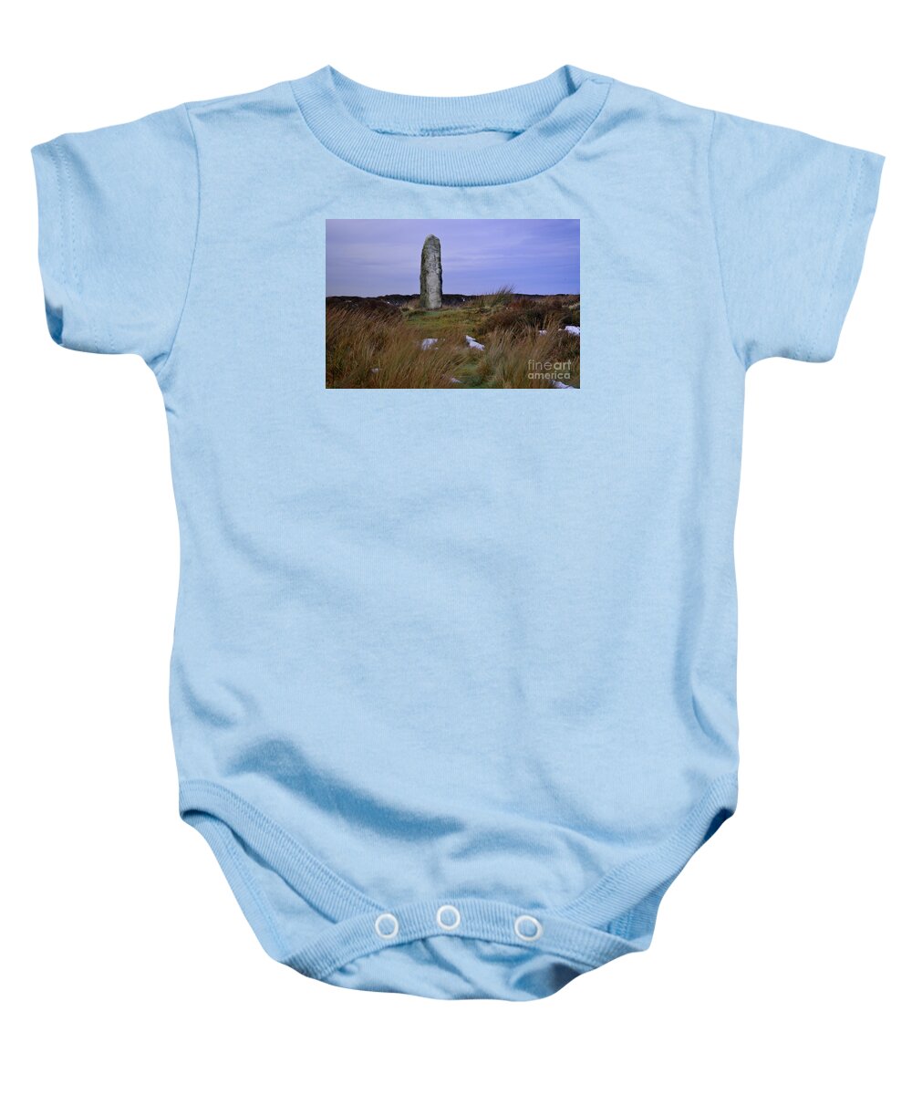 Yorkshire Moorland Baby Onesie featuring the photograph Danby High Moor Stone by Martyn Arnold
