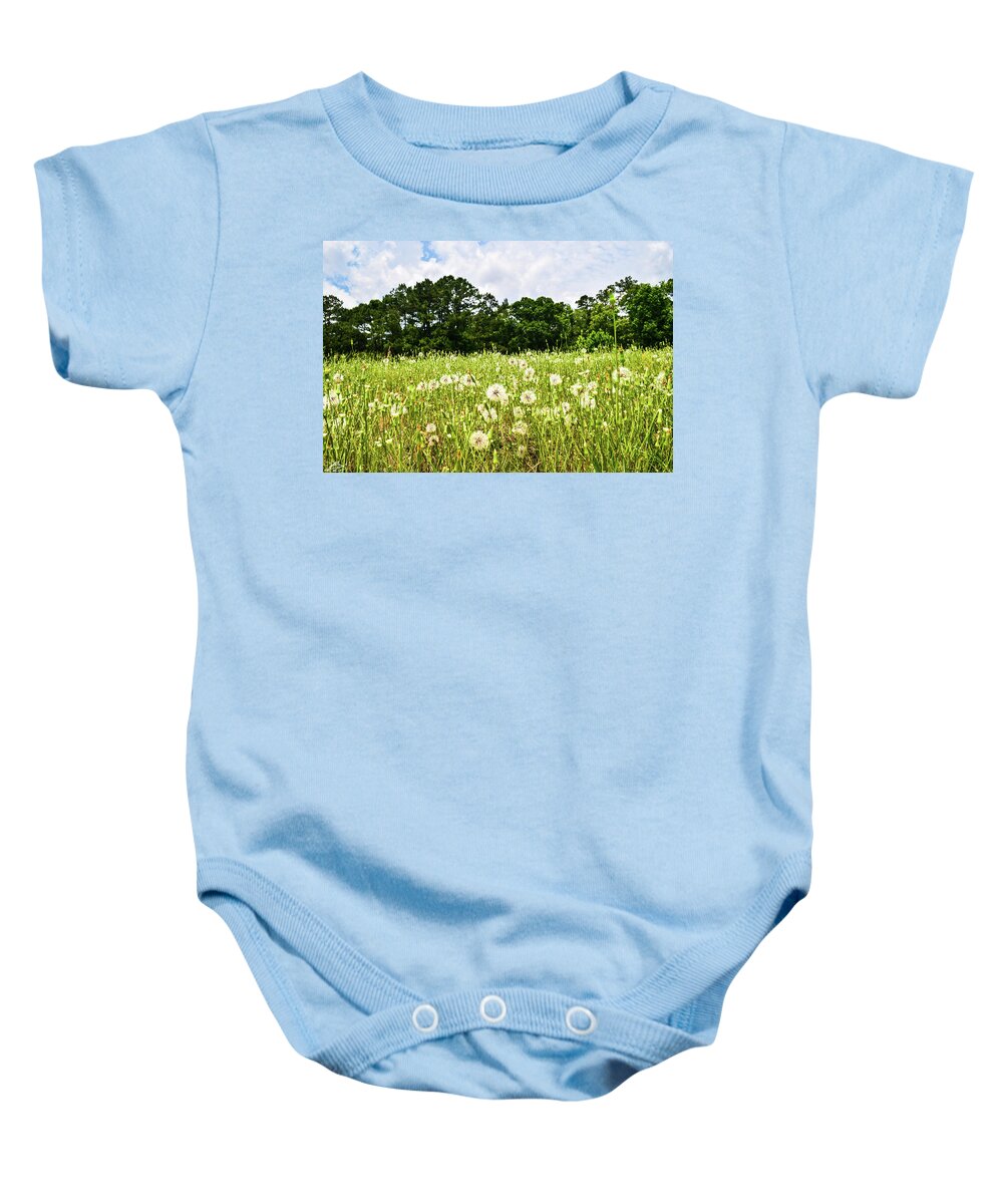 Nature Baby Onesie featuring the photograph Dandelions 2 by Bradley Dever
