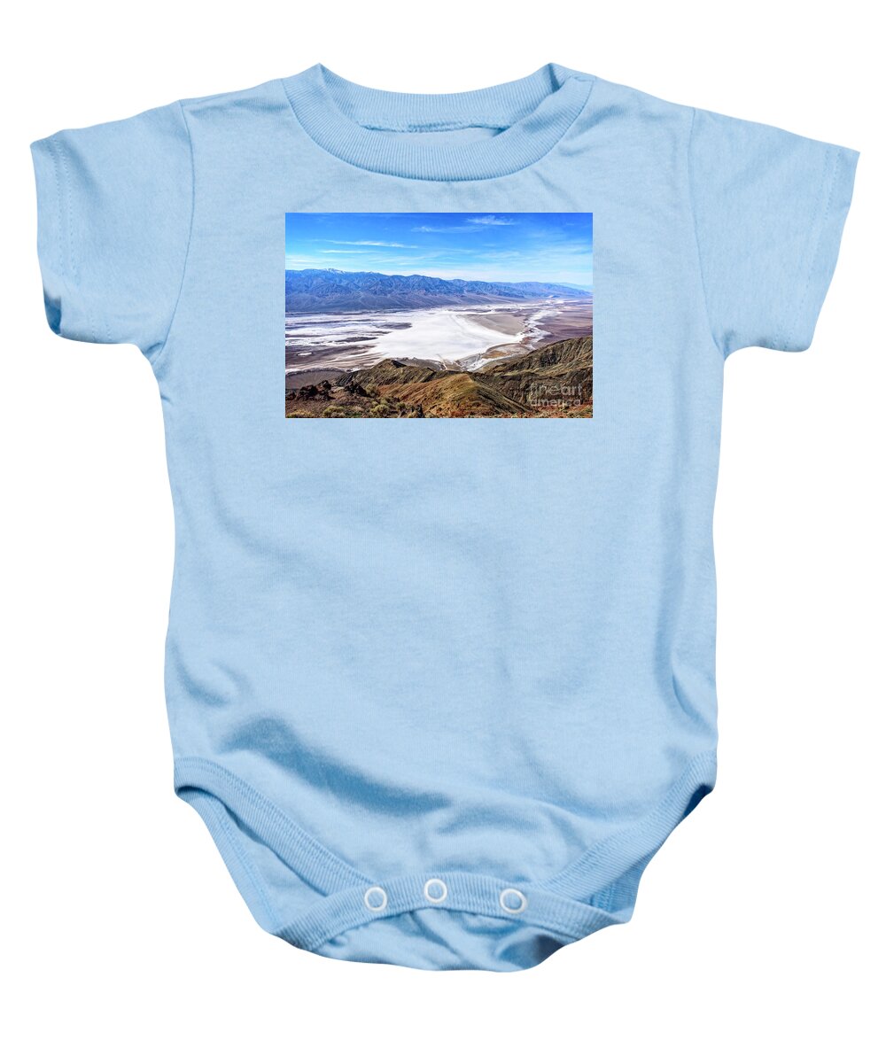 Adventure Baby Onesie featuring the photograph Dantes View by Charles Dobbs