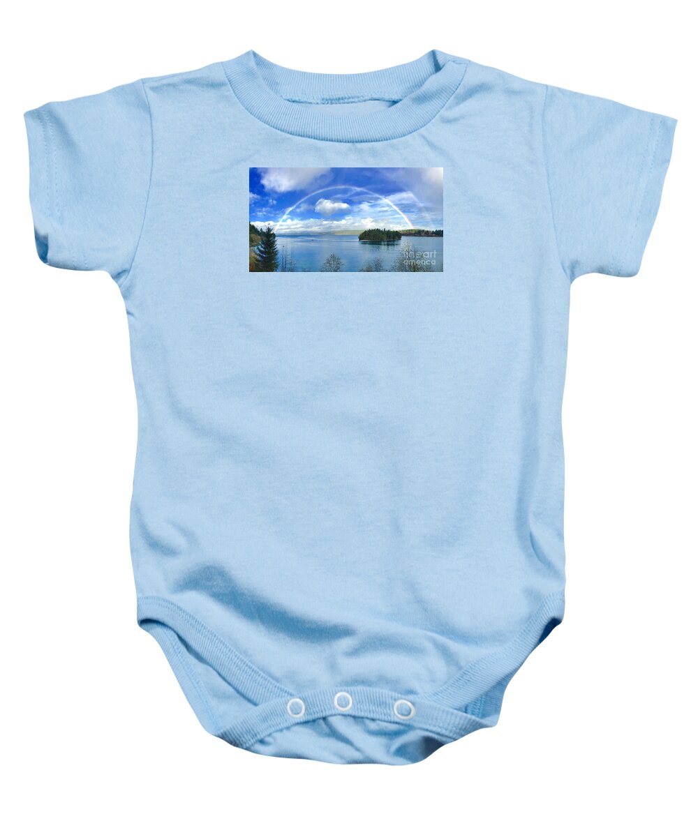 Photography Baby Onesie featuring the photograph Double Rainbow by Sean Griffin