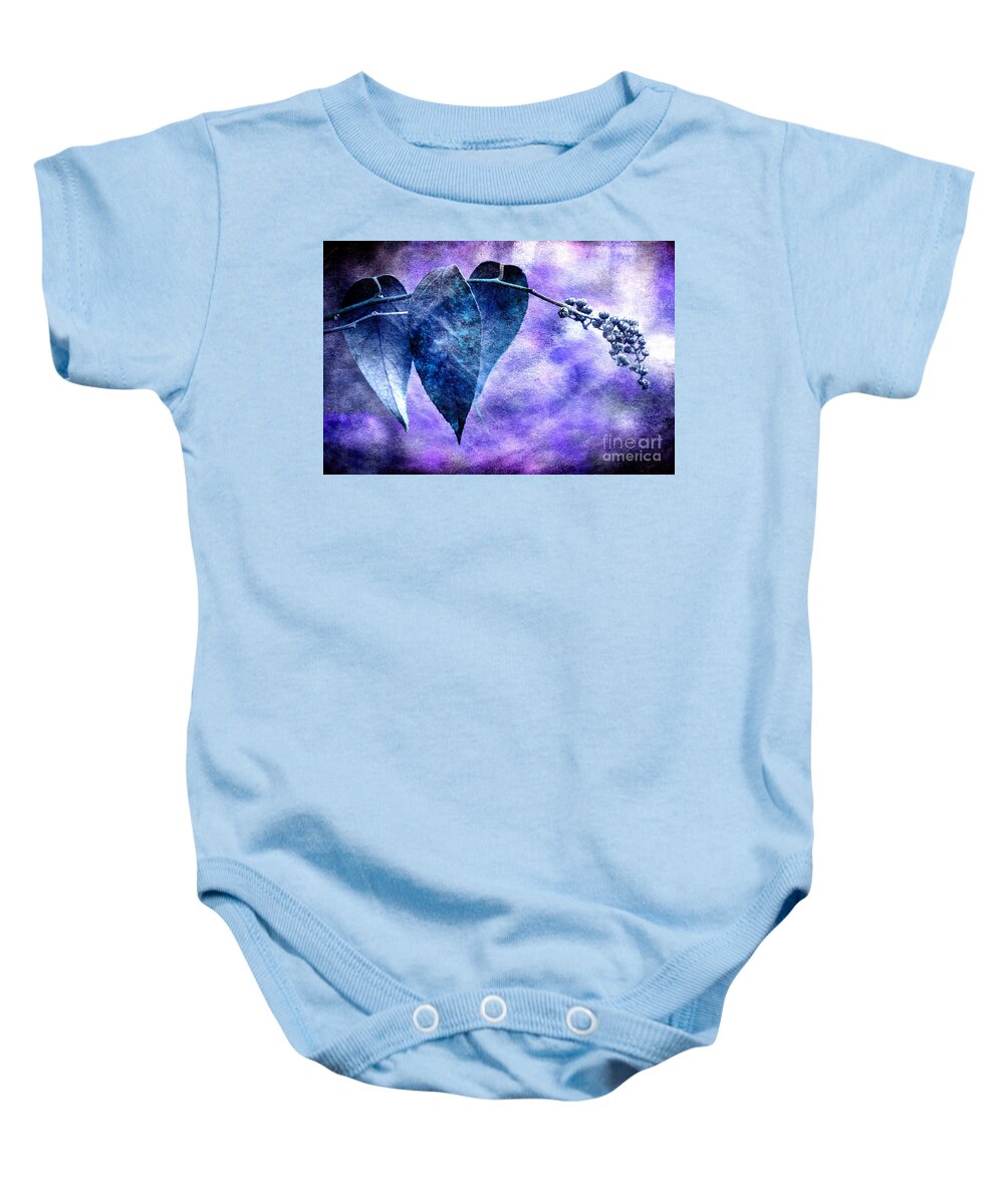 Leaves Baby Onesie featuring the photograph Dreaming In Blue by Michael Eingle