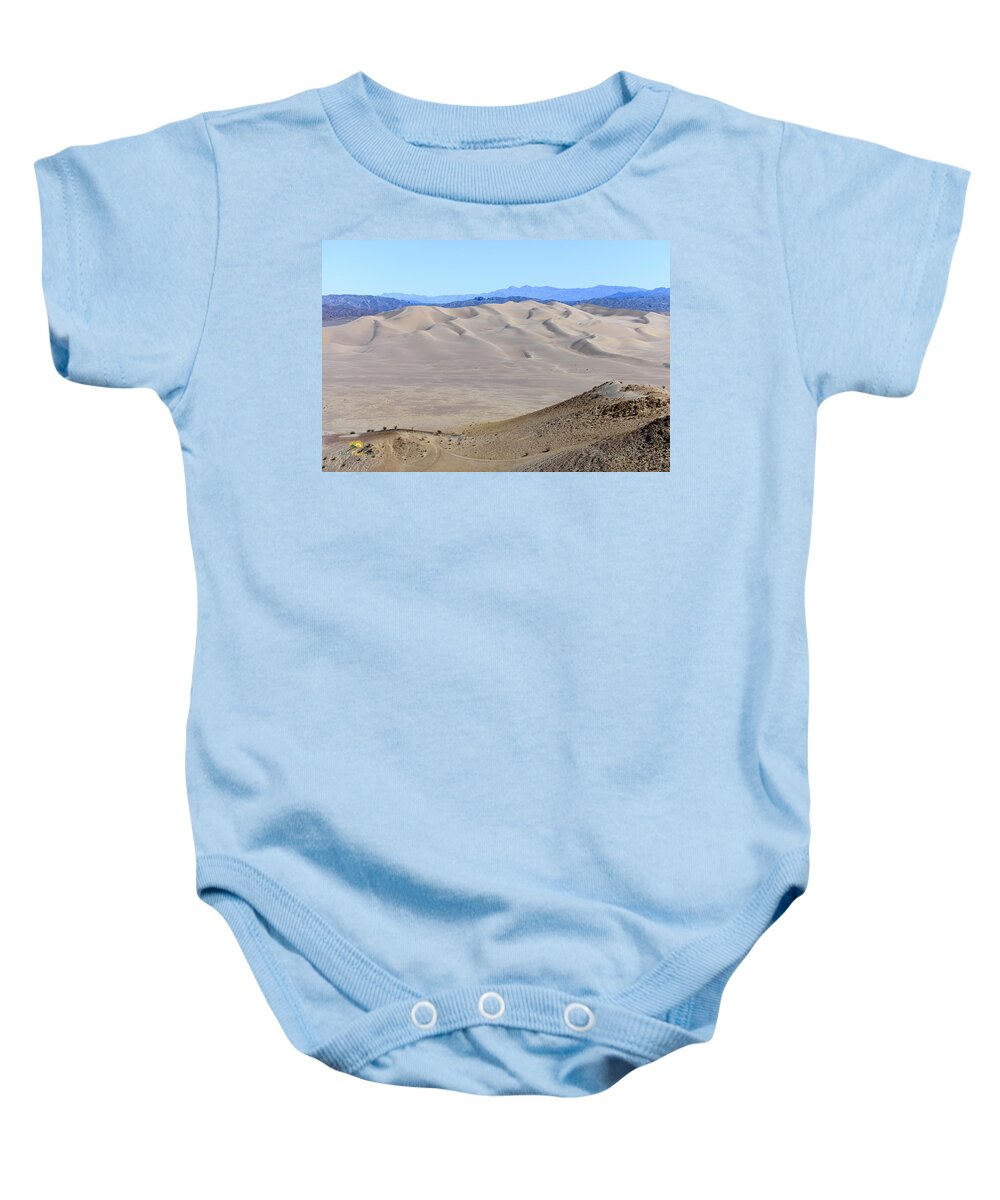 Aerial Shots Baby Onesie featuring the photograph Dumont Dunes 16 by Jim Thompson