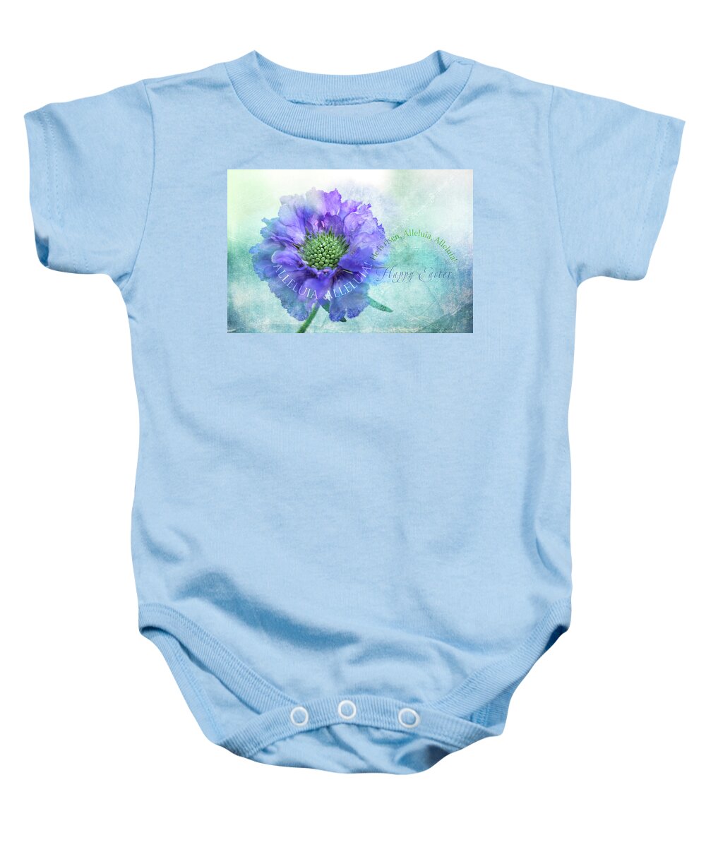 Photography Baby Onesie featuring the digital art Easter Greeting 3 by Terry Davis