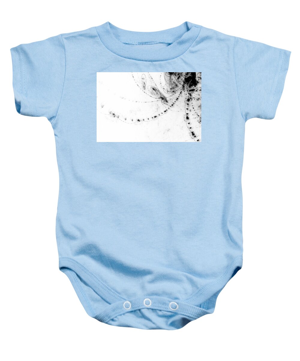 Abstract Baby Onesie featuring the digital art Echo 2 by Scott Norris