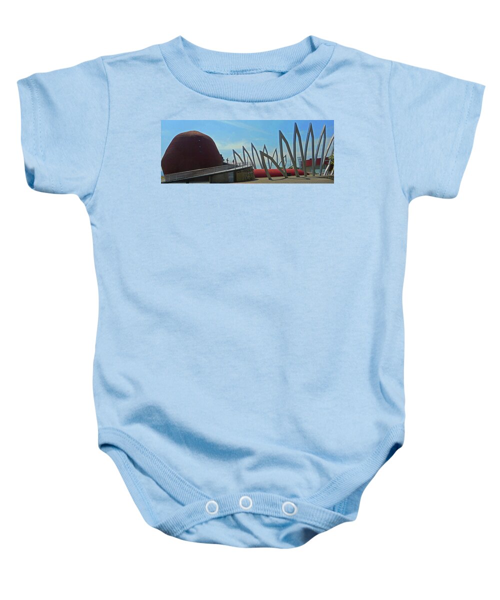 Manta Baby Onesie featuring the photograph Ecuadorian Museum 20 by Ron Kandt