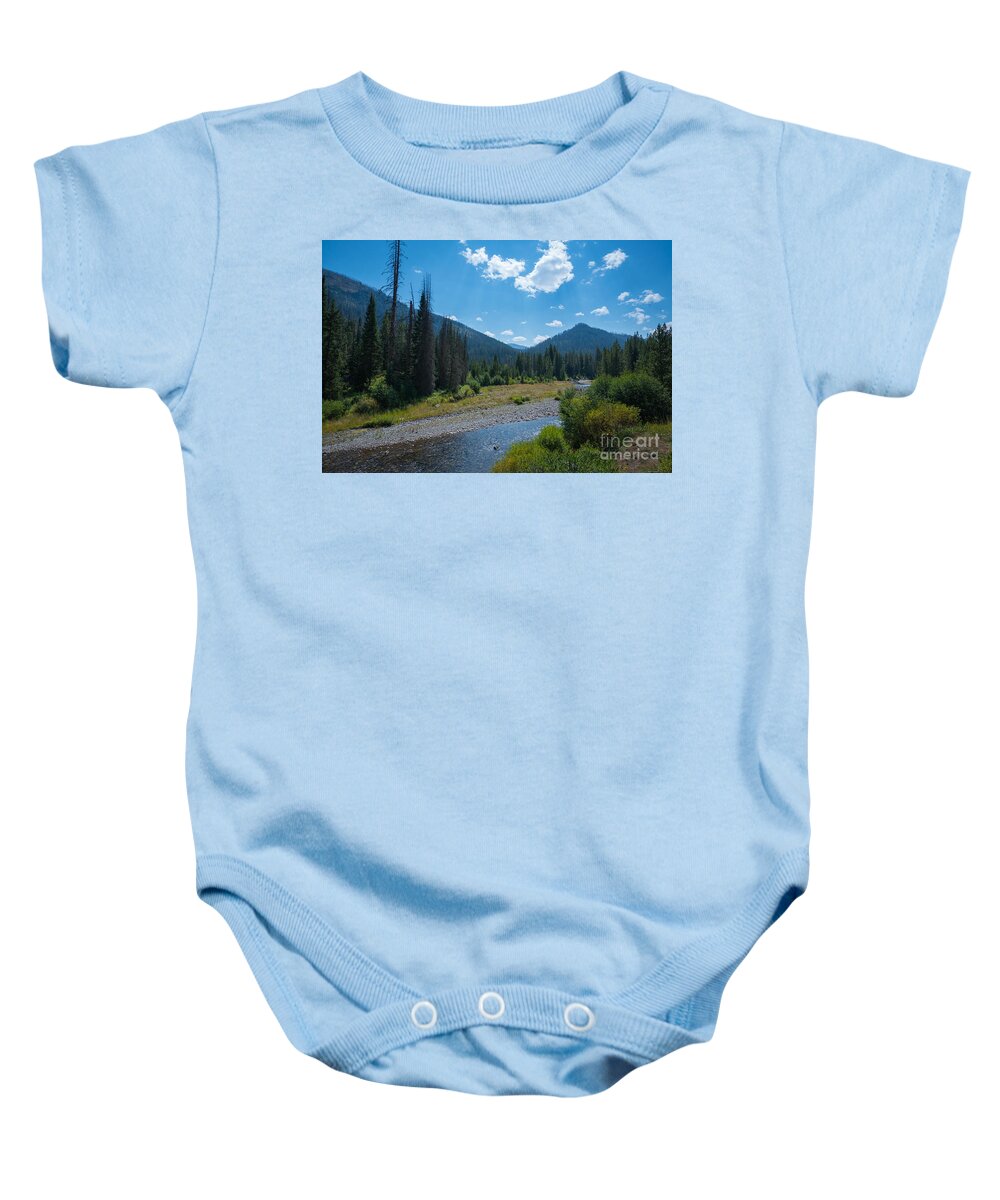 Yellowstone National Park Baby Onesie featuring the photograph Entering Yellowstone National Park by Michael Ver Sprill
