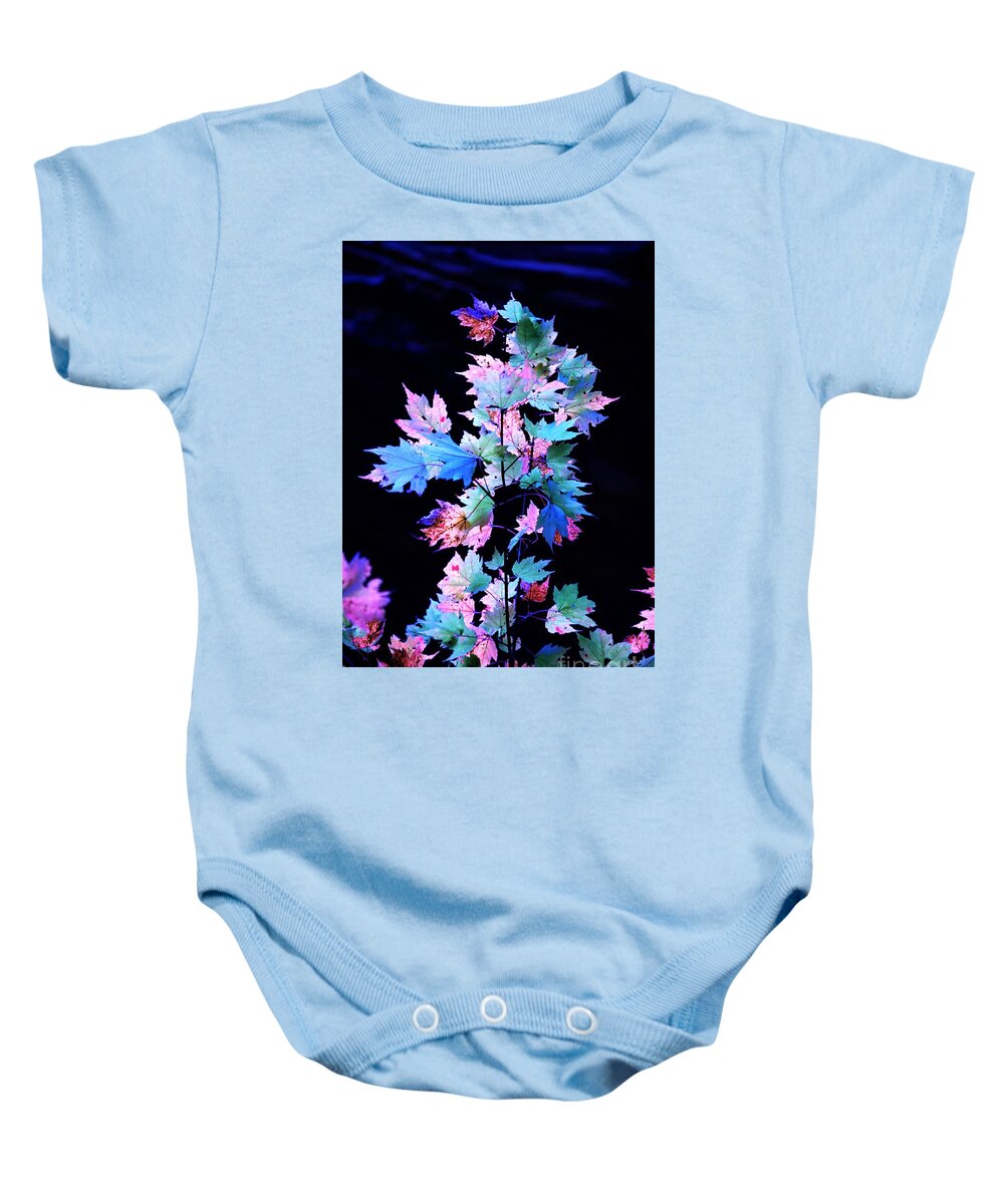 Autumn Baby Onesie featuring the photograph Fall Leaves1 by Merle Grenz