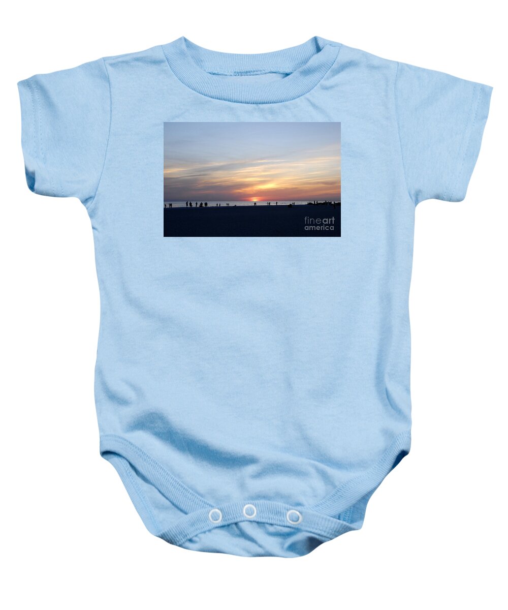 Florida Baby Onesie featuring the photograph Florida Sunset by David Lee Thompson