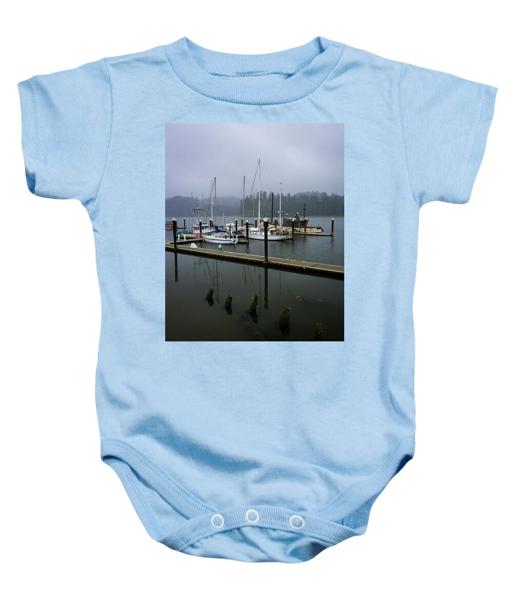 Photography Baby Onesie featuring the photograph Foggy Florence by Steven Clark