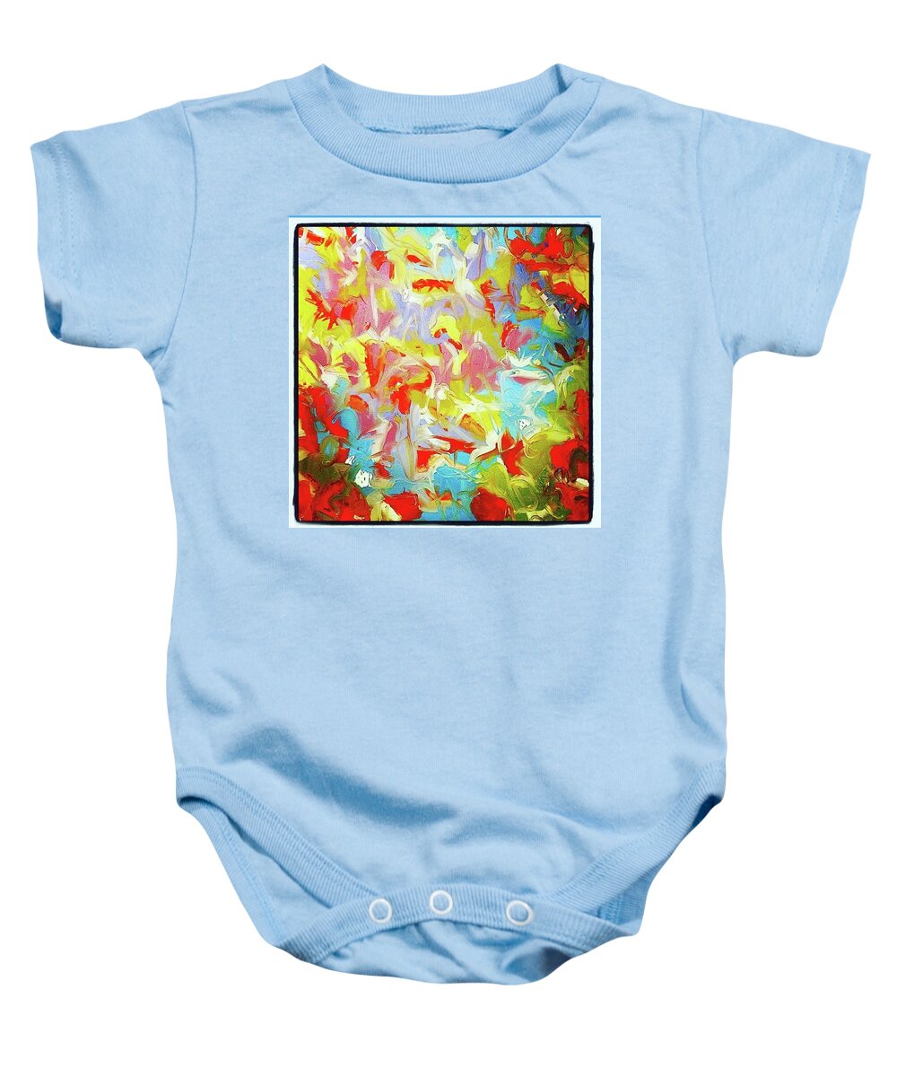 Landscape Baby Onesie featuring the painting Forever U by Steven Miller