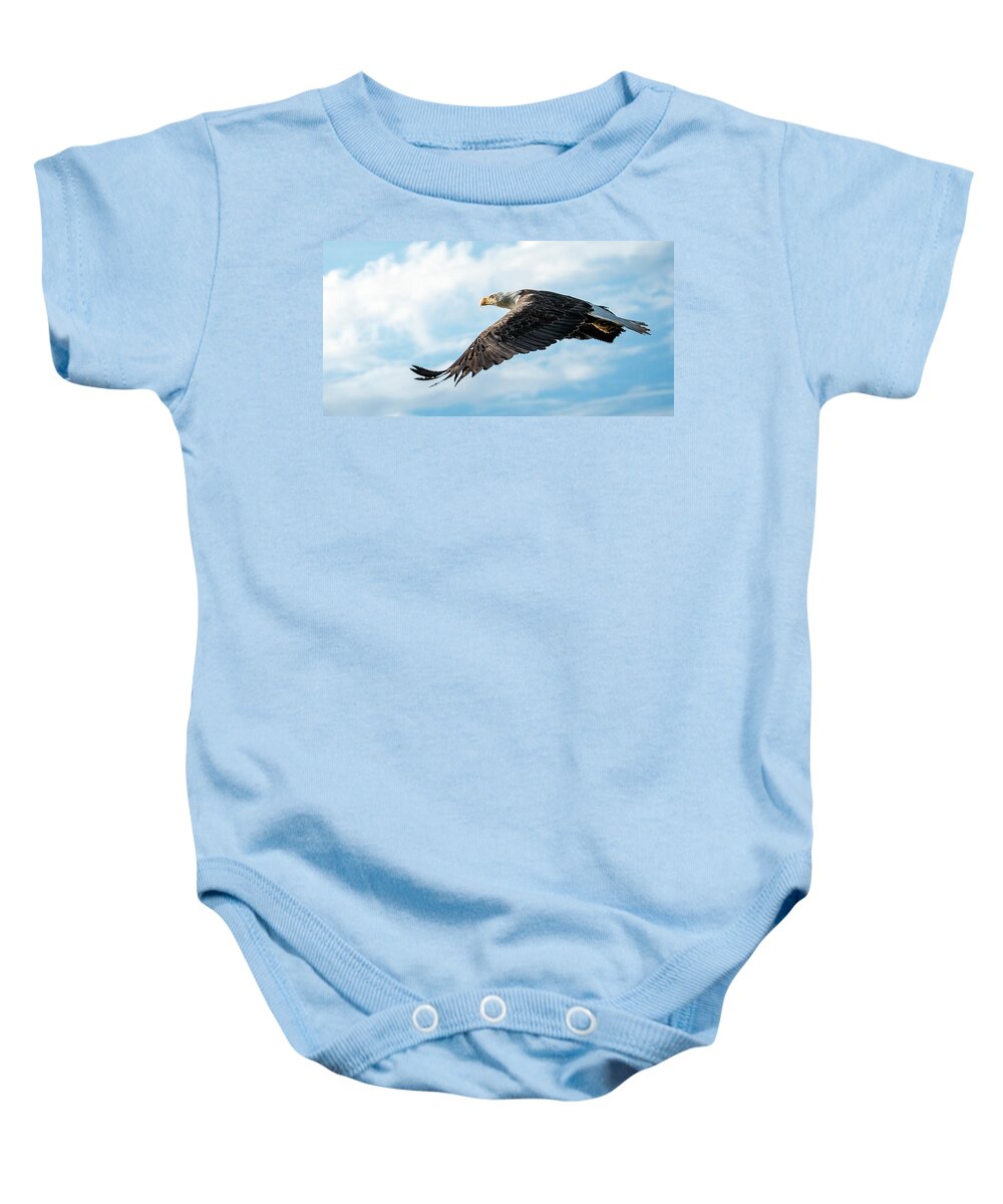 Bald Eagle Baby Onesie featuring the photograph Freedom by Jeanette Mahoney