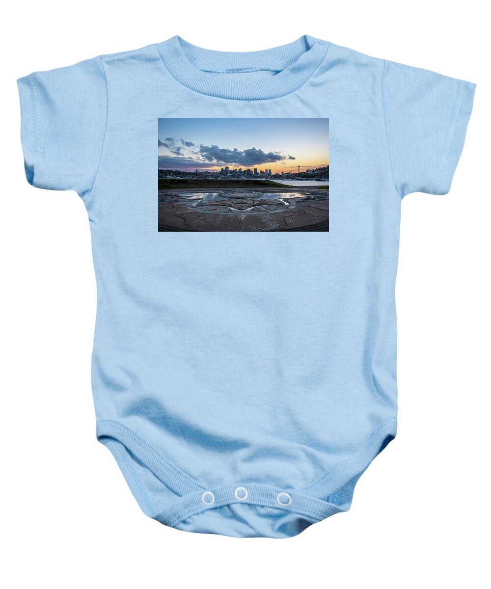  Baby Onesie featuring the photograph Gas Works by Matt McDonald