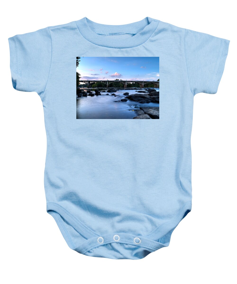 Congaree River Baby Onesie featuring the photograph Gervais Street Bridge-2 by Charles Hite