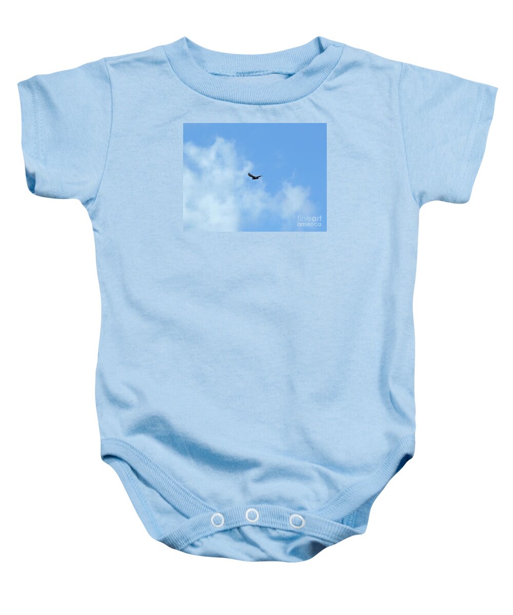 Photography Baby Onesie featuring the photograph Gliding the skies by Francesca Mackenney