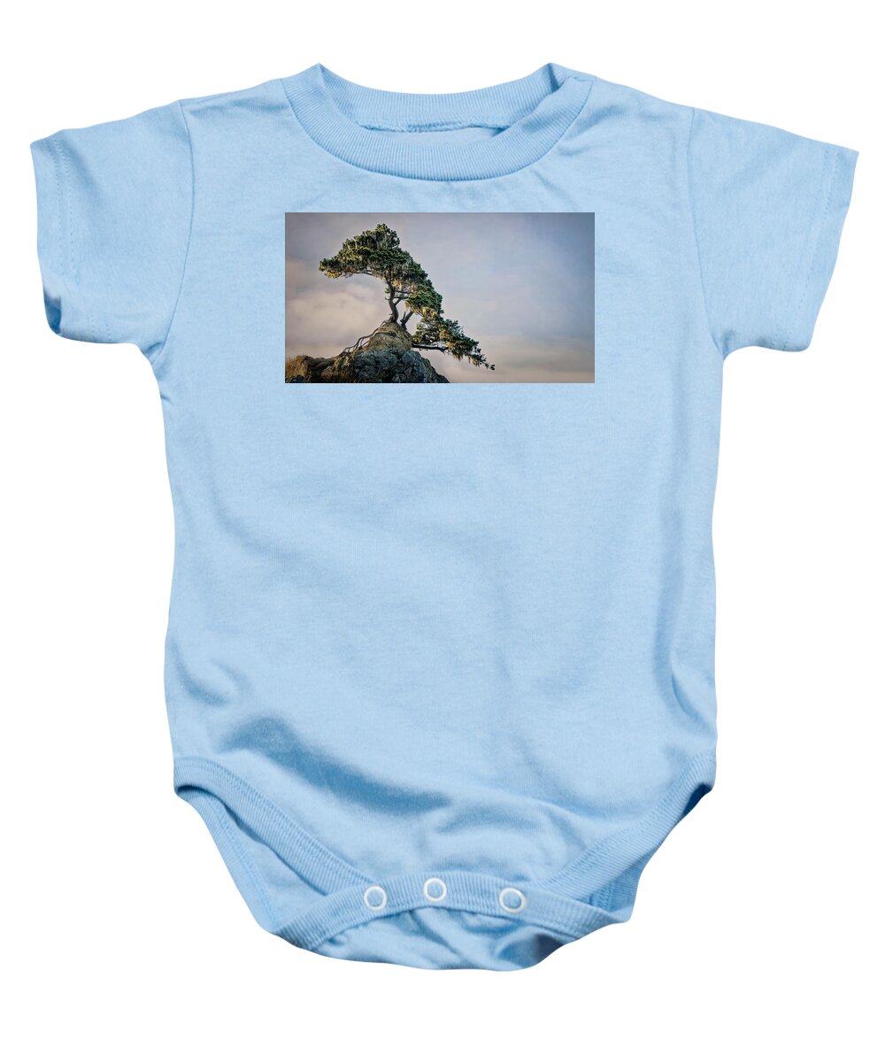 Betty Depee Baby Onesie featuring the photograph God's Bonsai by Betty Depee