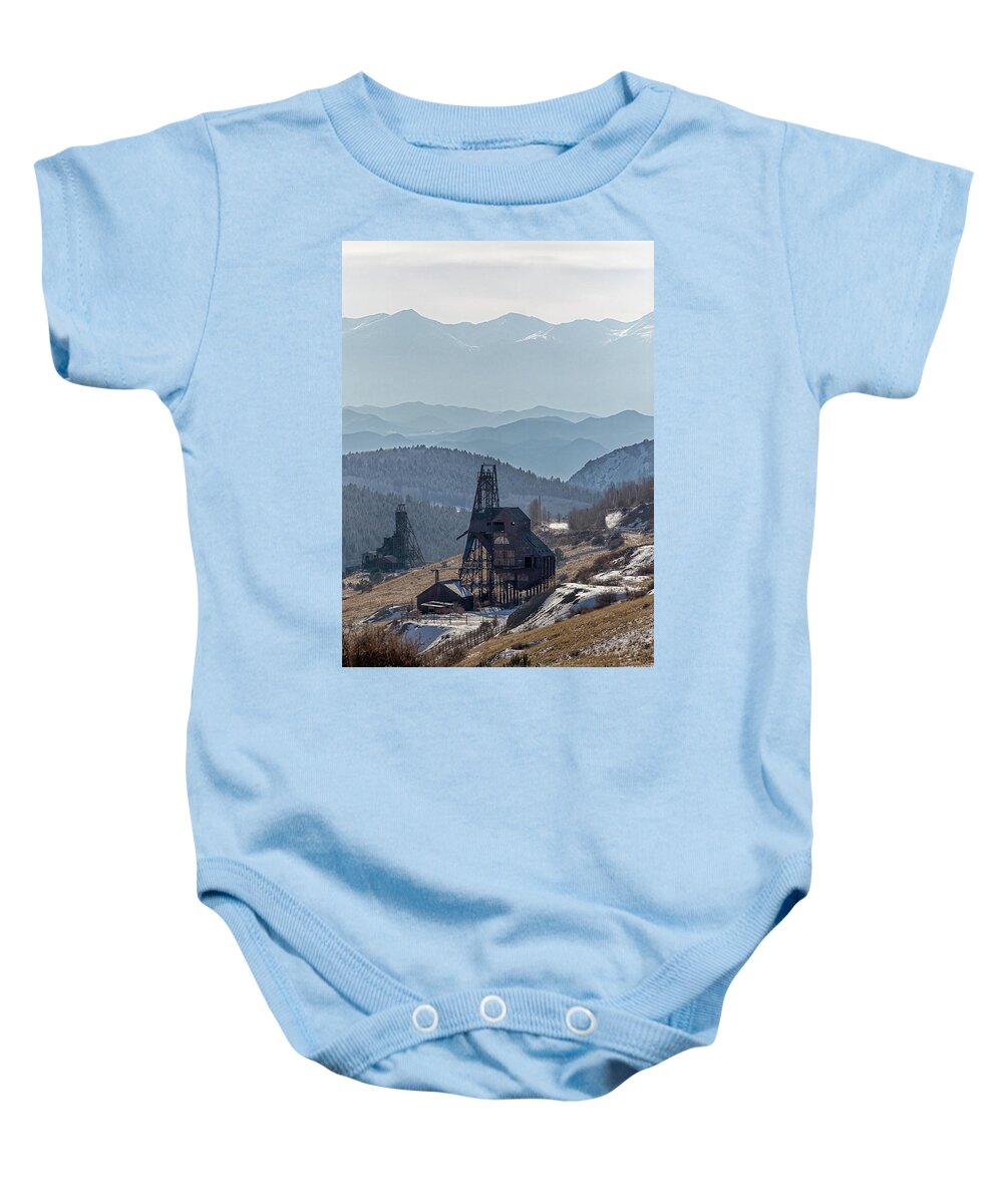 Cripple Creek Baby Onesie featuring the photograph Goldfield by Susan Rissi Tregoning