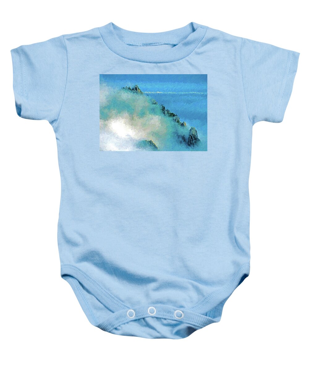 China Baby Onesie featuring the photograph Heavenly Capital Peak by Dennis Cox