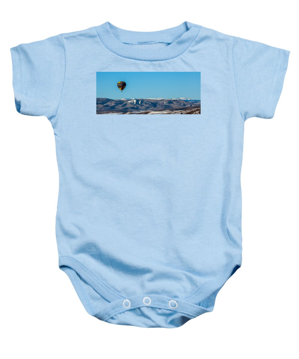 Steamboat Baby Onesie featuring the photograph High Above by Kevin Dietrich