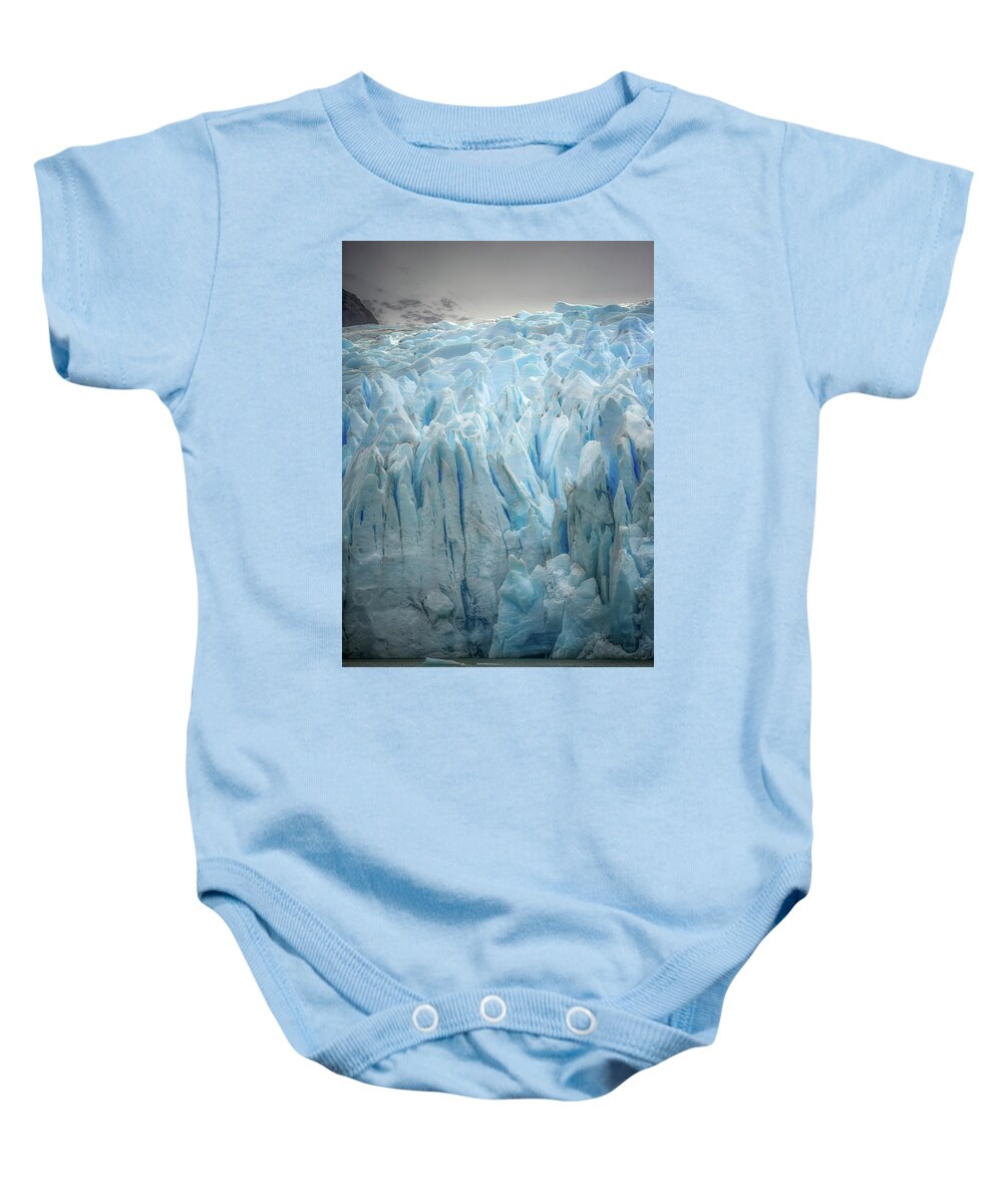 Blue Baby Onesie featuring the photograph Highlighter Ice by Nicki Frates