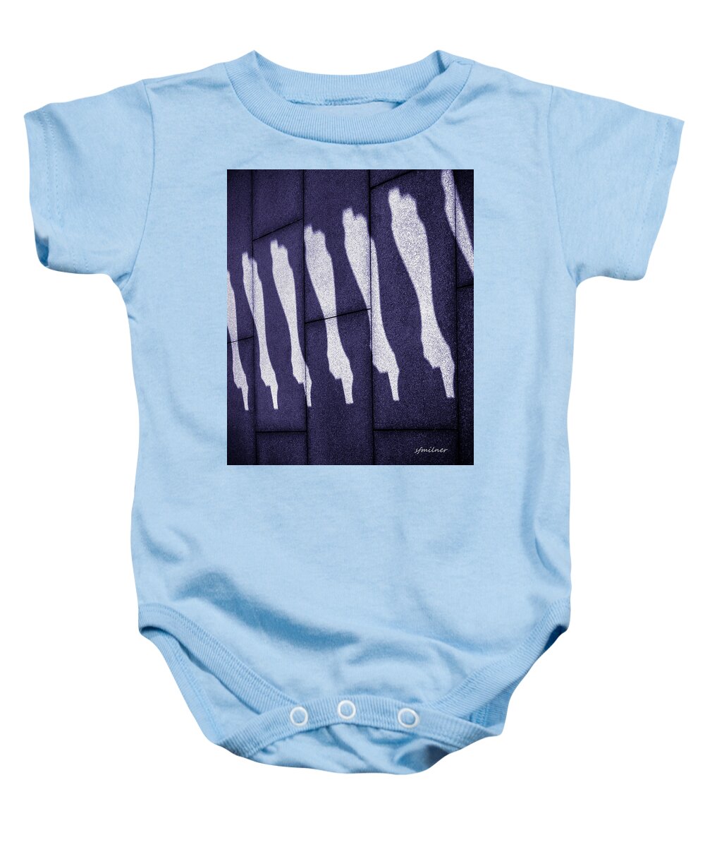 Shadows Baby Onesie featuring the photograph Horizontal Shadows by Steven Milner