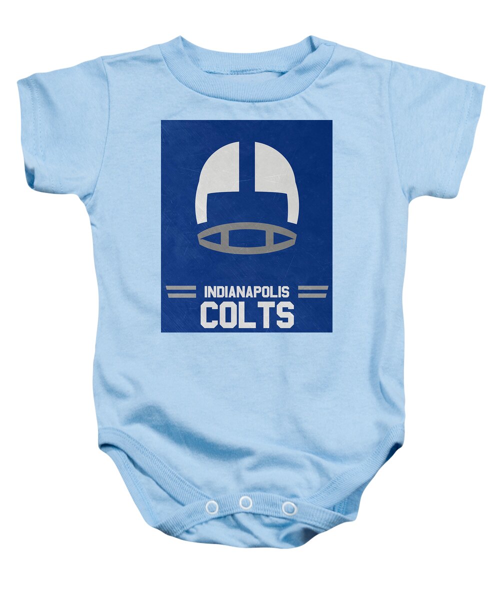 Indianapolis Colts Vintage Art Baby Onesie