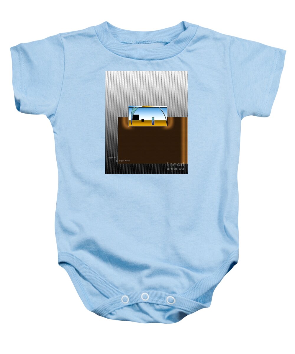 Face Baby Onesie featuring the digital art Inw_20a6109_sickle-to-silo by Kateri Starczewski