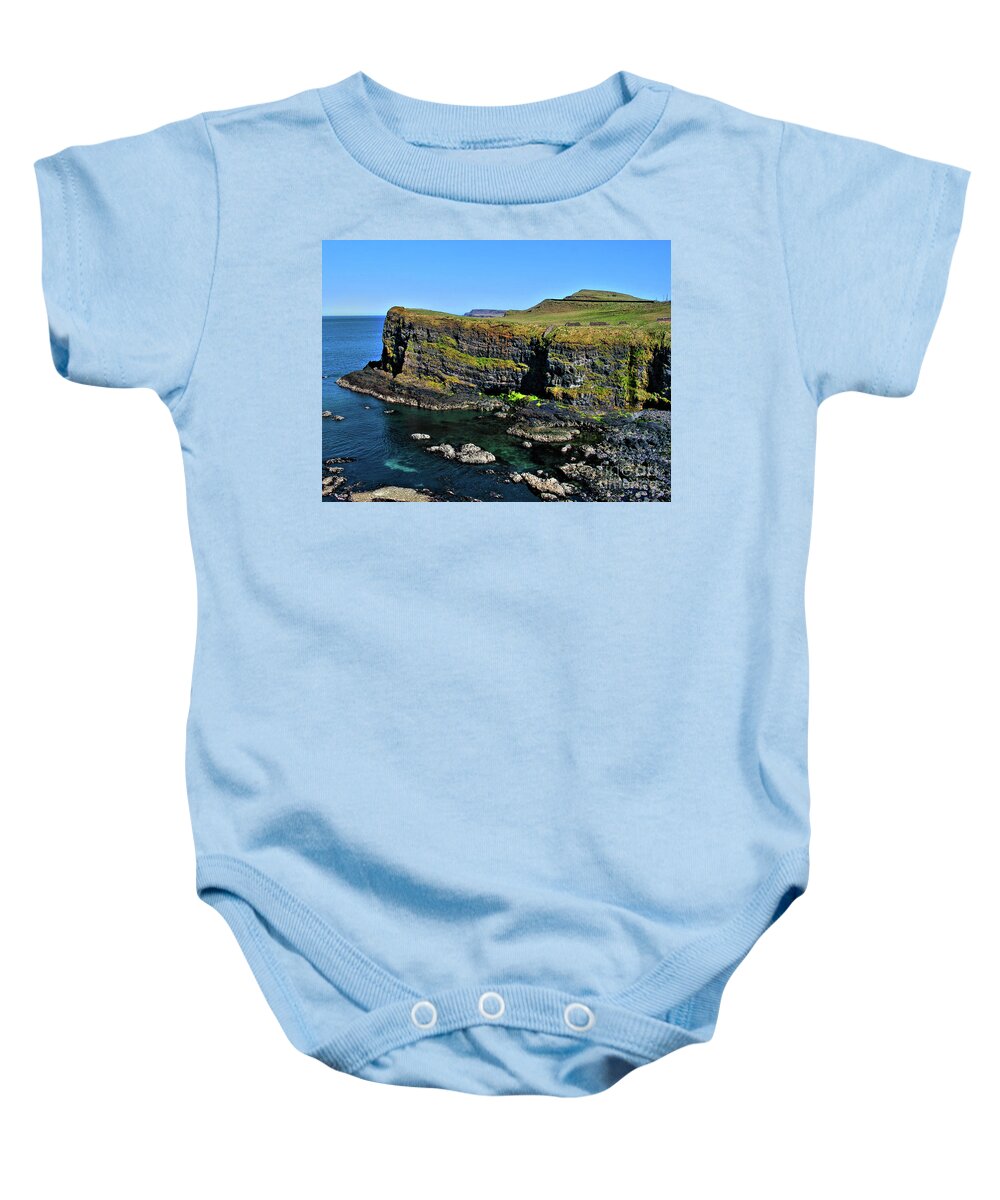 Ireland Baby Onesie featuring the photograph Irish Cliffs by Nina Ficur Feenan