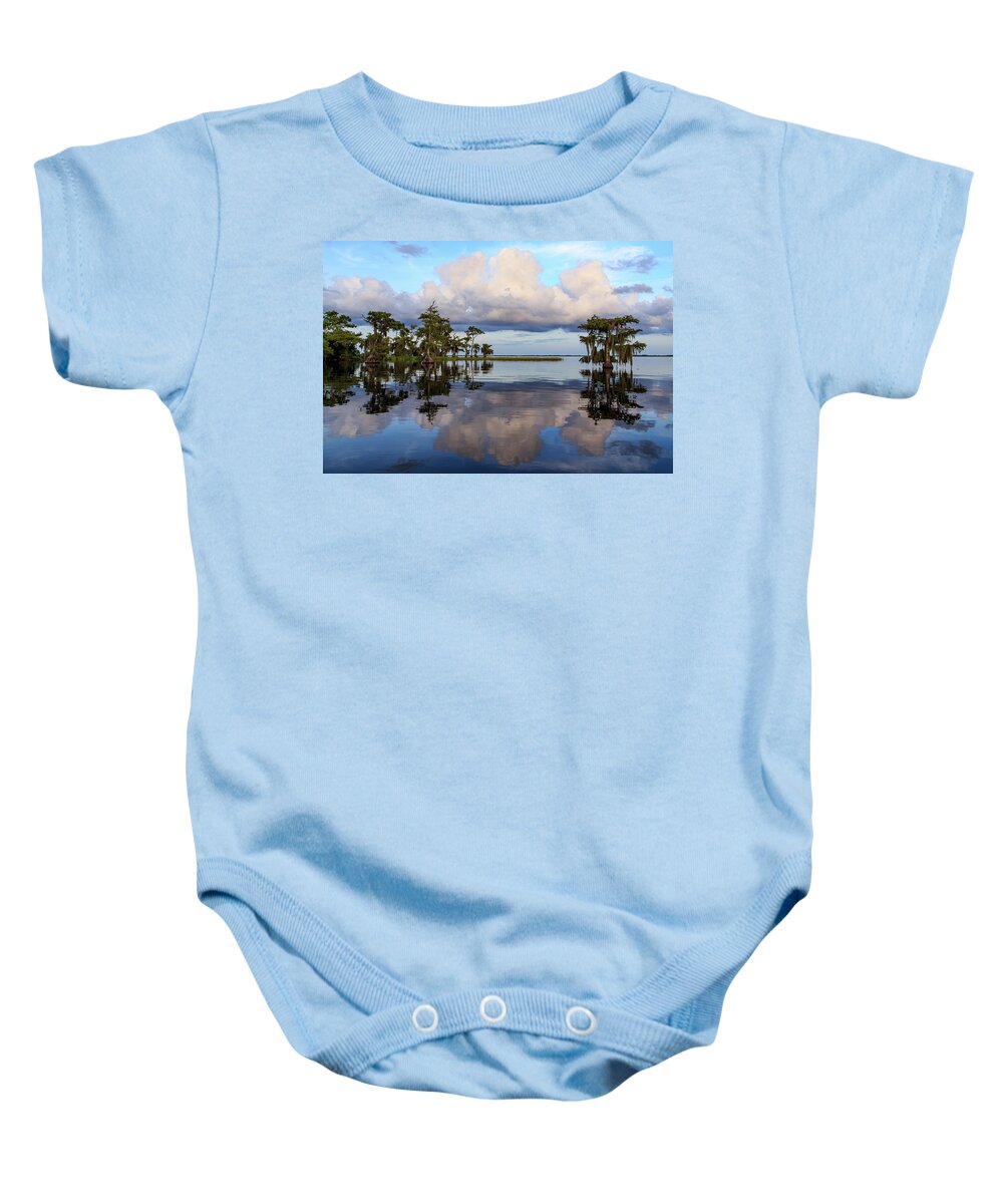 Florida Baby Onesie featuring the photograph Lake Mirror by Stefan Mazzola