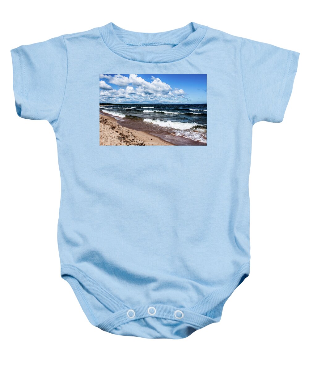 Lake Superior Baby Onesie featuring the photograph Lake Superior by Joann Copeland-Paul