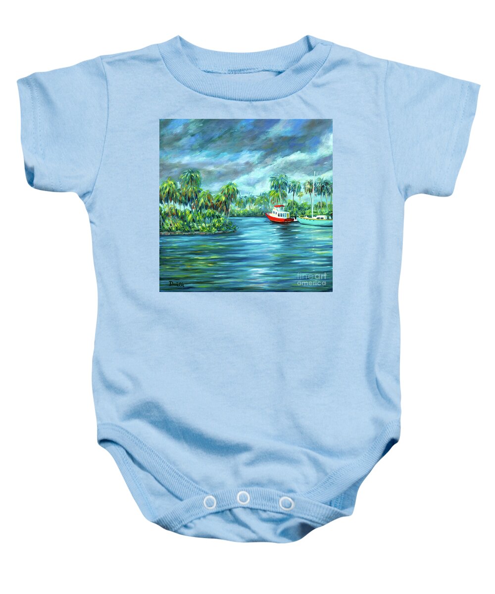 Oil Painting Baby Onesie featuring the painting Little Florida by Danielle Perry