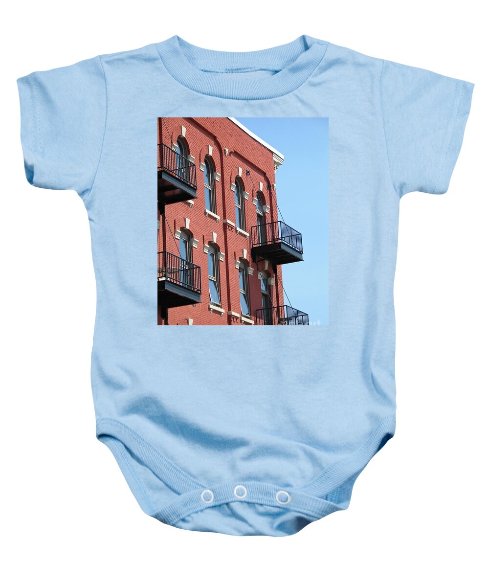 Lofts Baby Onesie featuring the photograph Loft Living by Ann Horn
