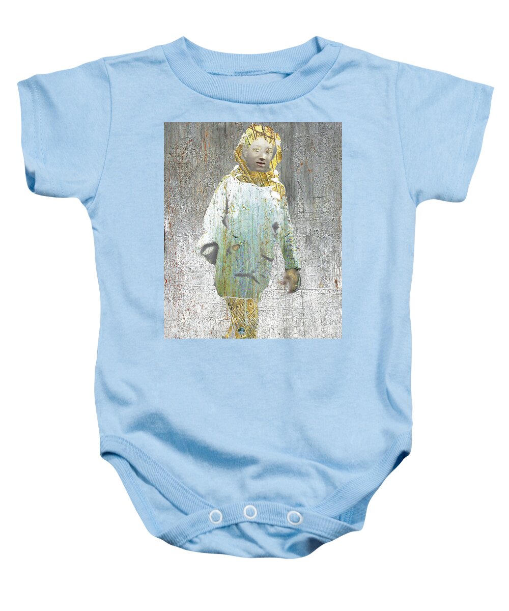 Woman Baby Onesie featuring the mixed media Look by Tony Rubino