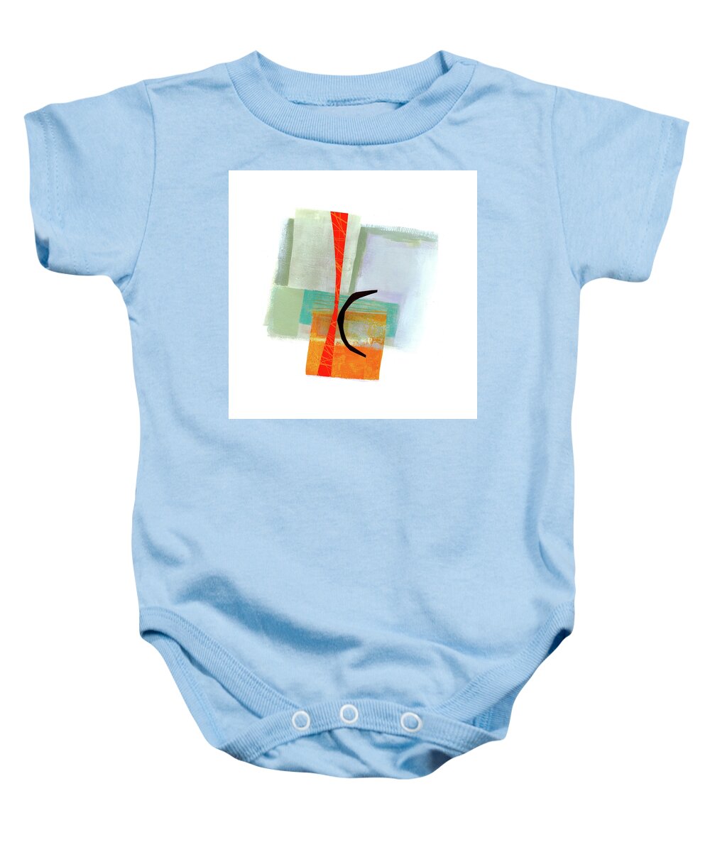 Jane Davies Baby Onesie featuring the painting Loose Ends#6 by Jane Davies