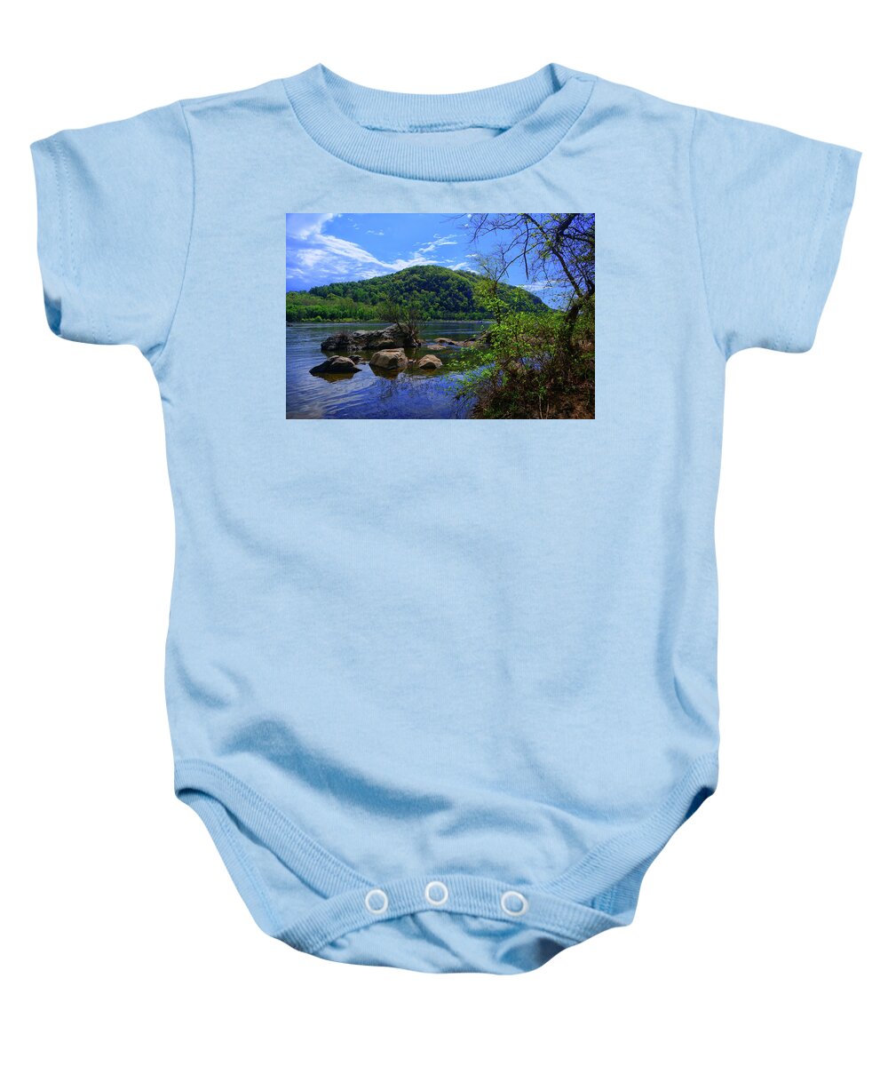 Loudoun Heights From The Appalachian Trail In Maryland Baby Onesie featuring the photograph Loudoun Heights from the Appalachian Trail in Maryland by Raymond Salani III