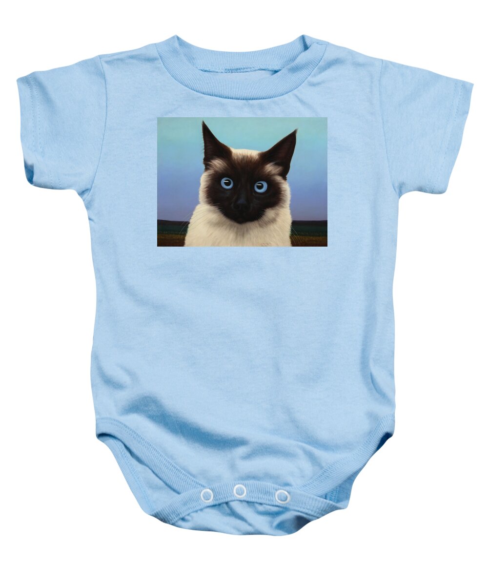 #faatoppicks Baby Onesie featuring the painting Machka 2001 by James W Johnson
