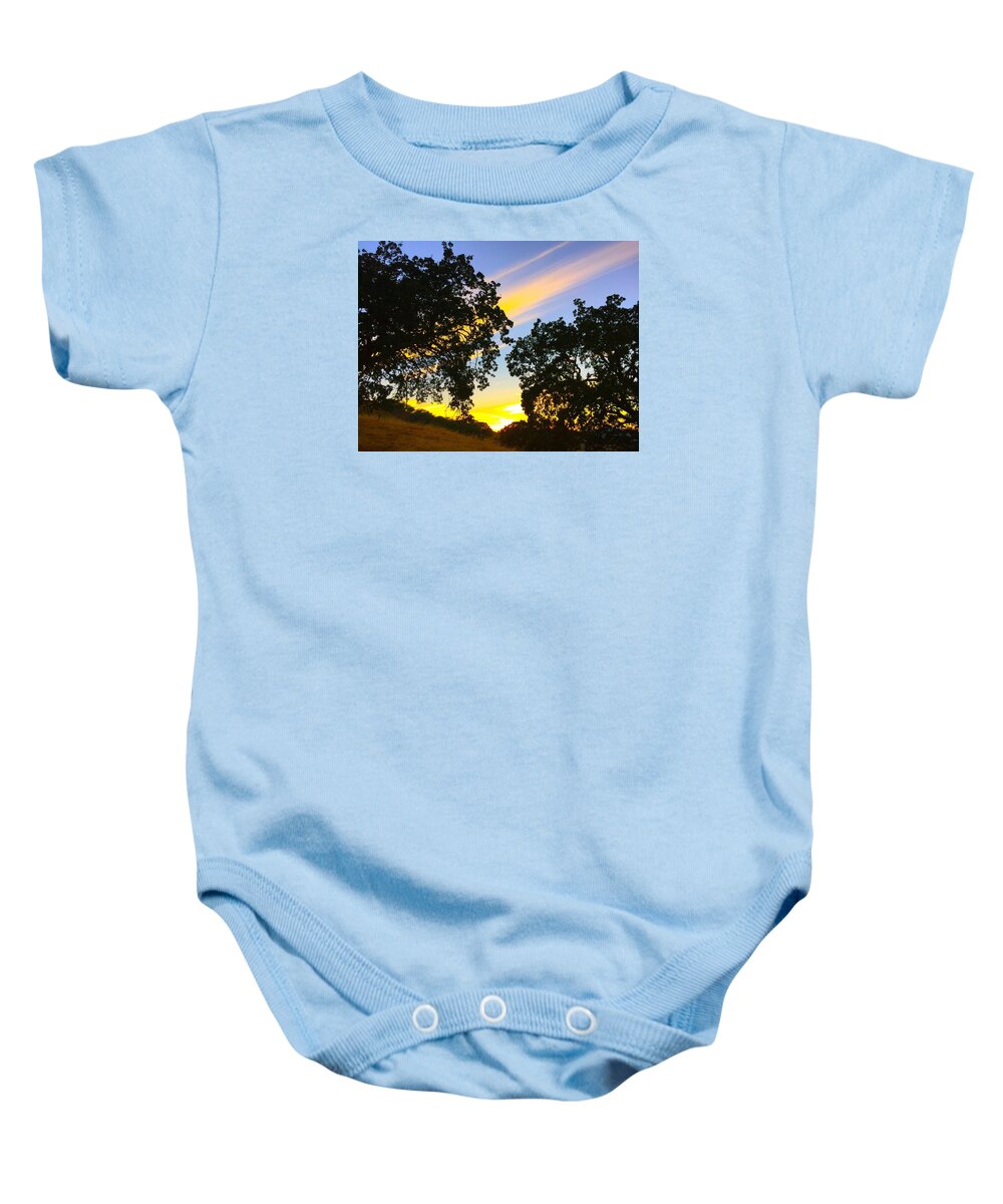 Sunset Baby Onesie featuring the photograph Magic Hour Sunset by Brad Hodges