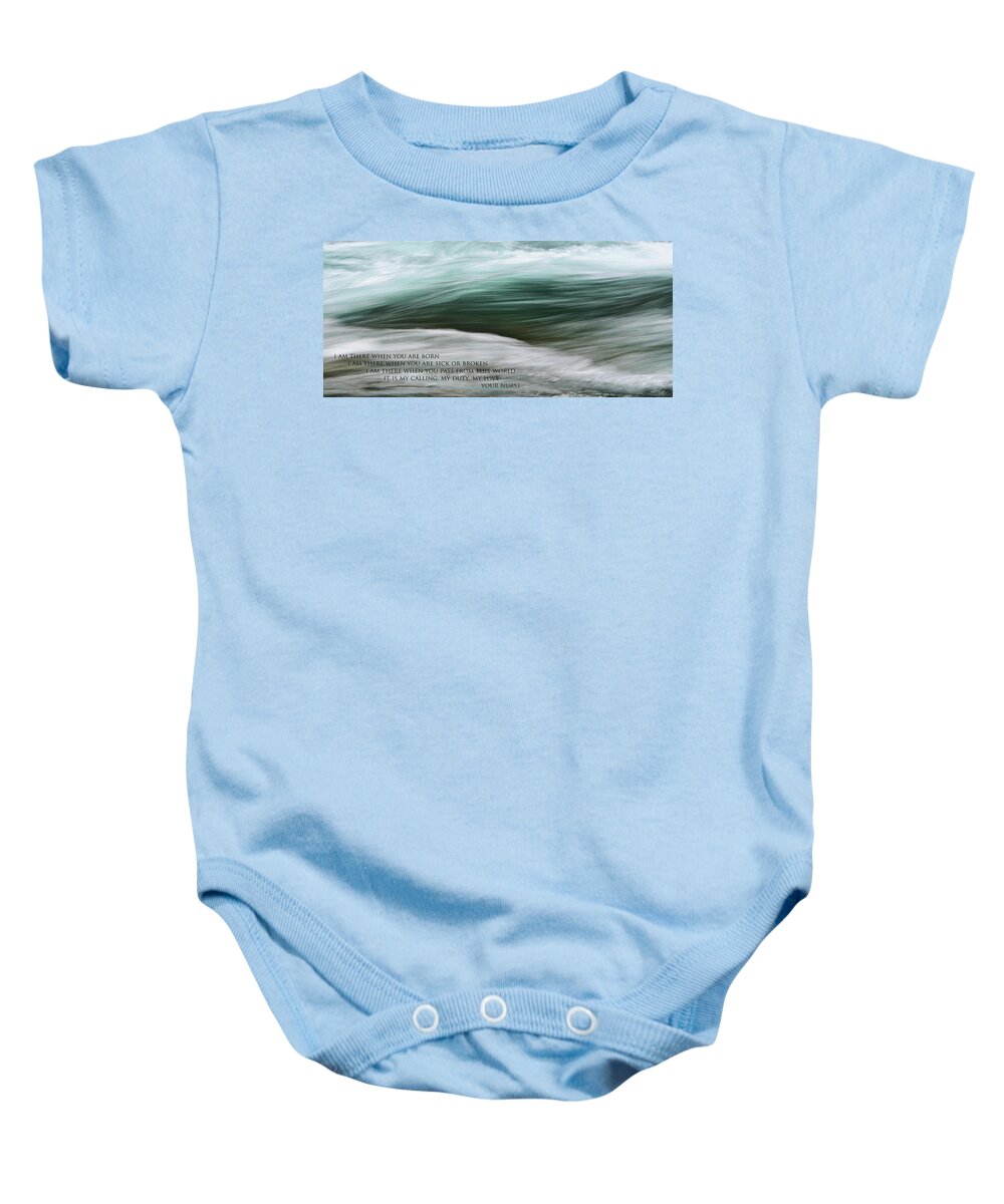 River Baby Onesie featuring the photograph Medical Poem 1 by Whispering Peaks Photography