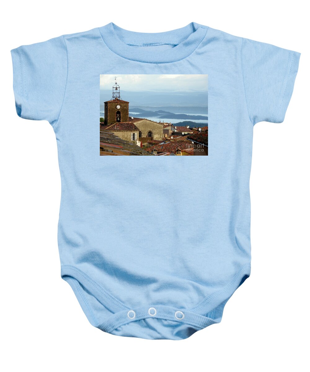 France Baby Onesie featuring the photograph Morning Mist in Provence by Lainie Wrightson