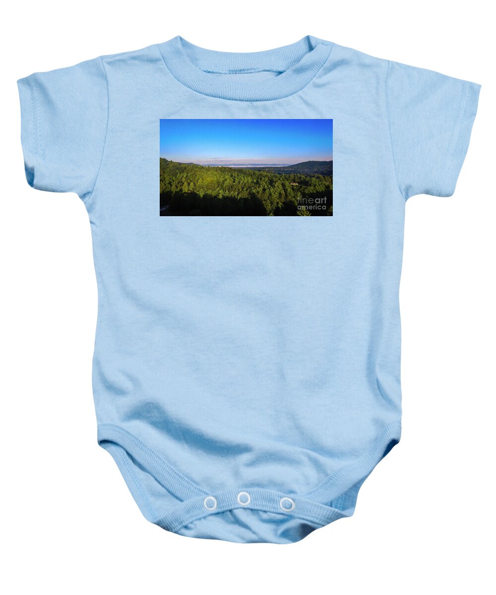 Mountains Baby Onesie featuring the photograph Lake Lure by Buddy Morrison
