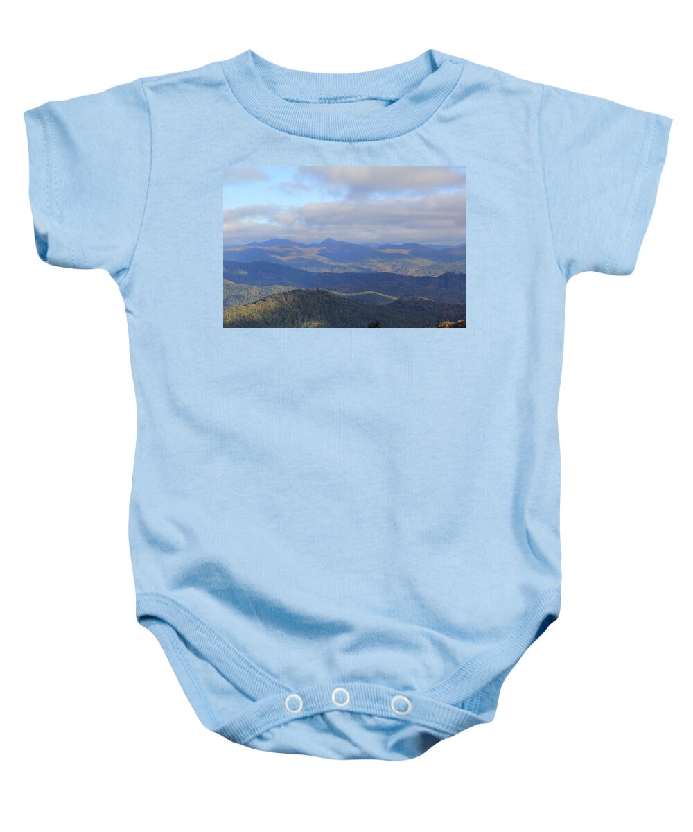 Mountains Baby Onesie featuring the photograph Mountain Landscape 3 by Allen Nice-Webb
