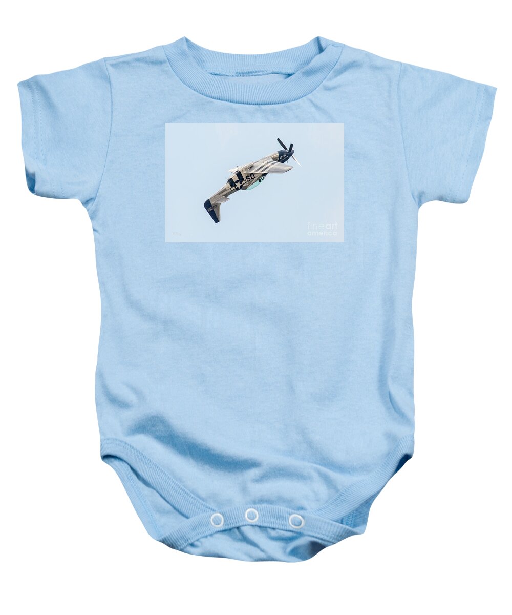Stallion P-51 Baby Onesie featuring the photograph Mustang Madness by Rene Triay FineArt Photos
