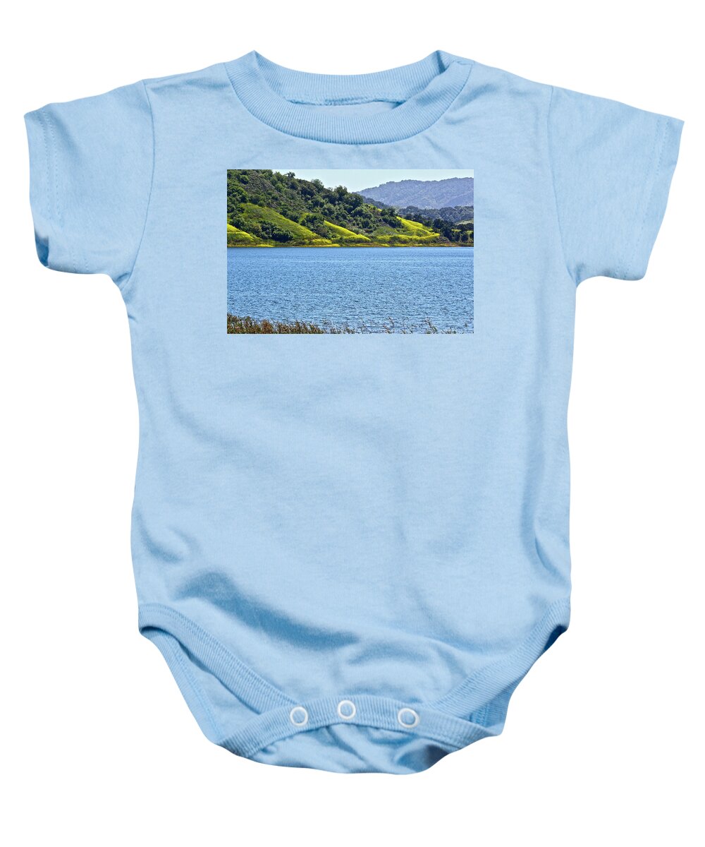 Landscape Baby Onesie featuring the photograph Mustard Patches by Diana Hatcher