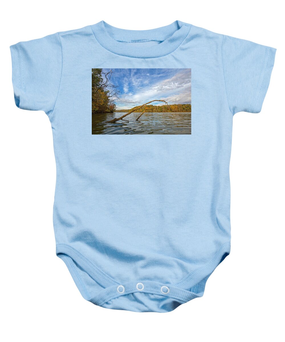 Fall Baby Onesie featuring the photograph Myers Creek 2 by Alan Raasch