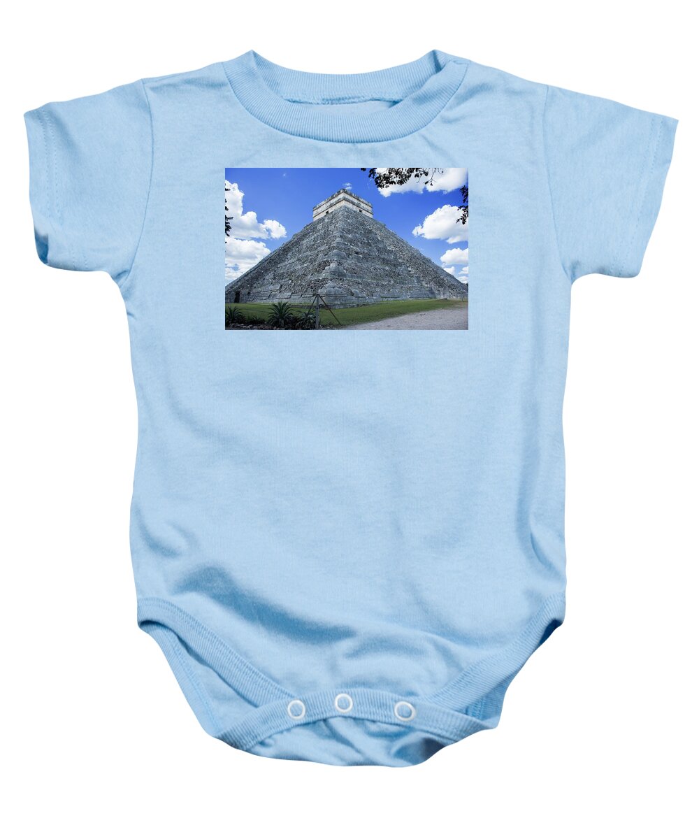 Chillout Baby Onesie featuring the photograph Mysterious Chichen Itza by Robert Grac