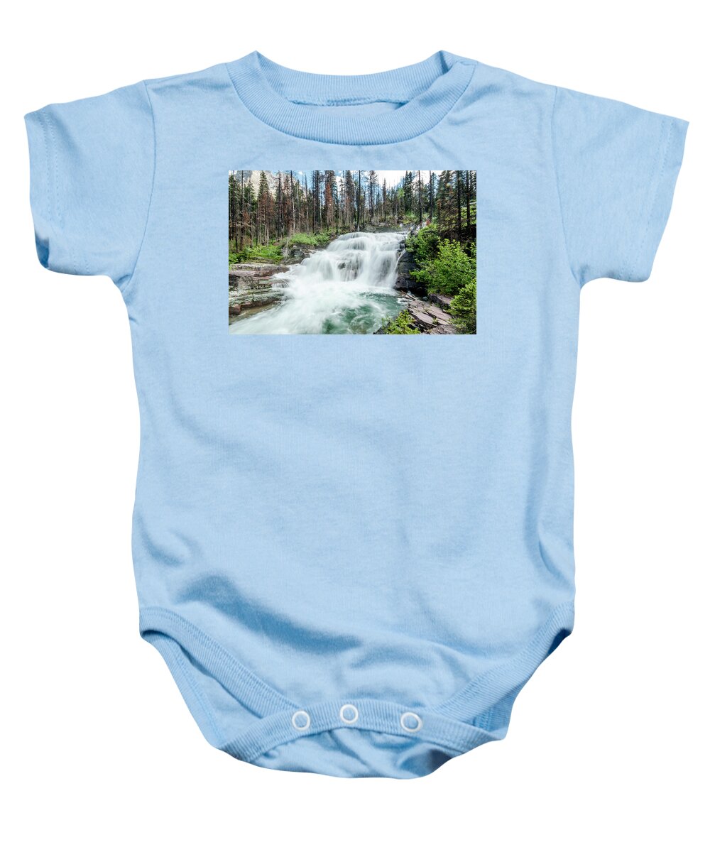 Glacier Baby Onesie featuring the photograph Nature Finds A Way by Margaret Pitcher