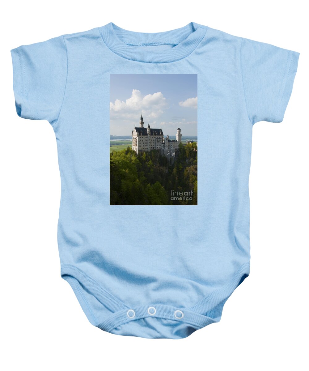 Bavaria Baby Onesie featuring the photograph Neuschwanstein Castle by Andrew Michael