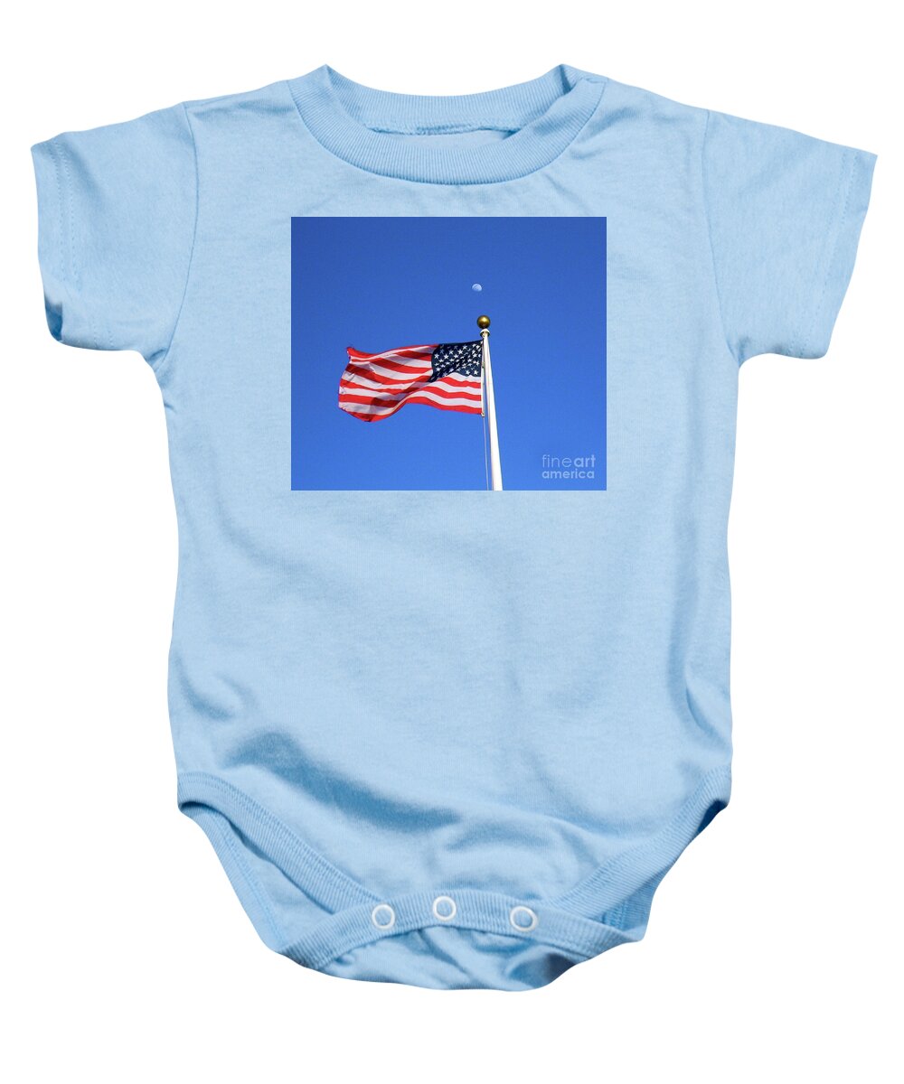 Flag Baby Onesie featuring the photograph Old Glory by CAC Graphics