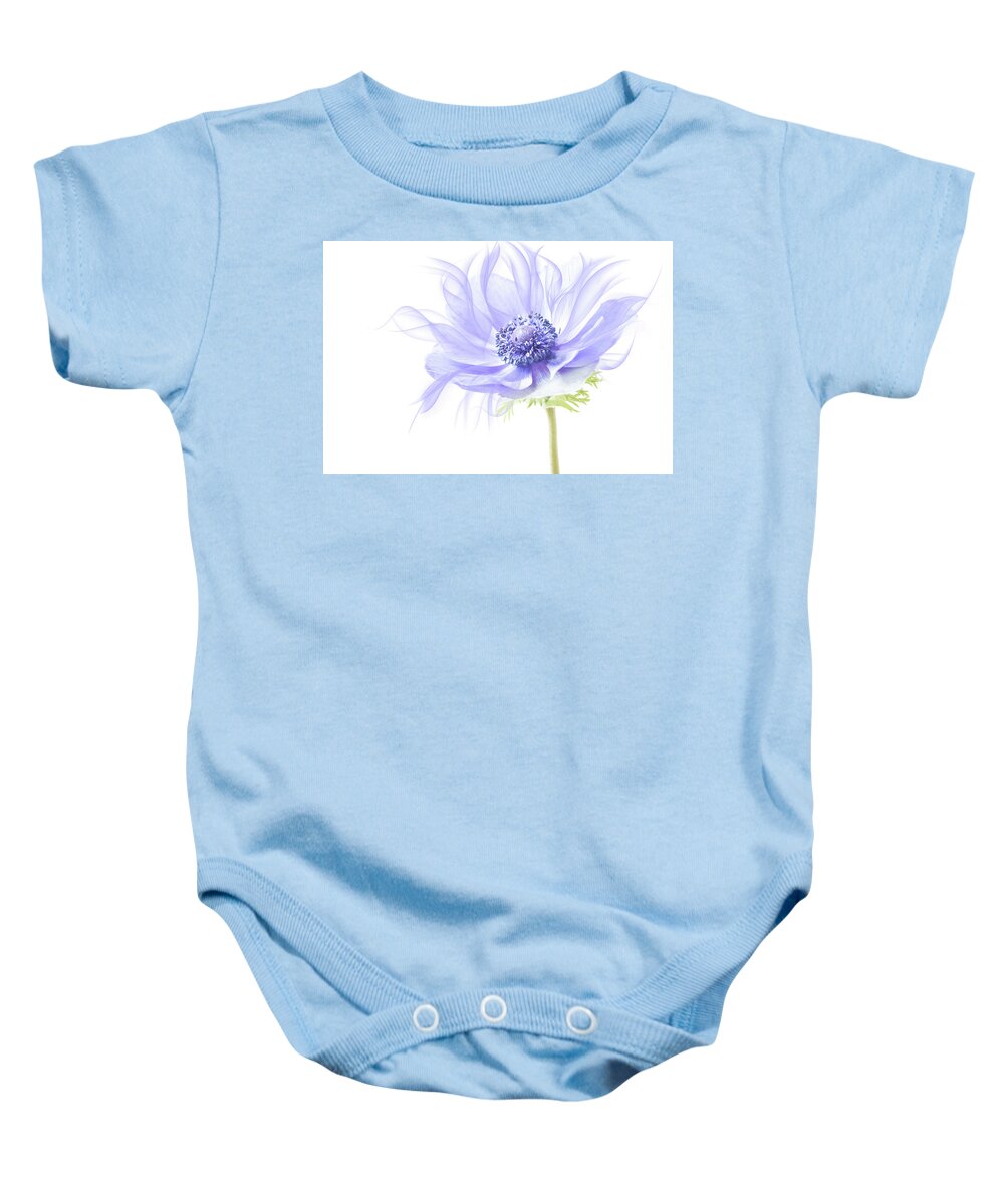 Anemone Baby Onesie featuring the photograph One up on mother nature. by Usha Peddamatham